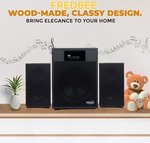 Image of Thunderstorm 120 2.1 Channel Speaker System, Black, with Subwoofer and Satellite Speakers 8 inch woofer mic Optical