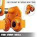 BestEquip Push Beam Trolley, 1100lbs Load Capacity Manual Trolley, 1/2Ton I-Beam Trolley, Heavy Duty Beam Trolley Hoist w/Dual Track Rollers, 2.5in - 5.5in Adjustable Flange for Lifting, in Steel