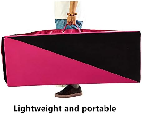 KOOLWOOM Gymnastics Mat PU Leather Thick Folding Panel for Gym Fitness Tumbling Yoga
