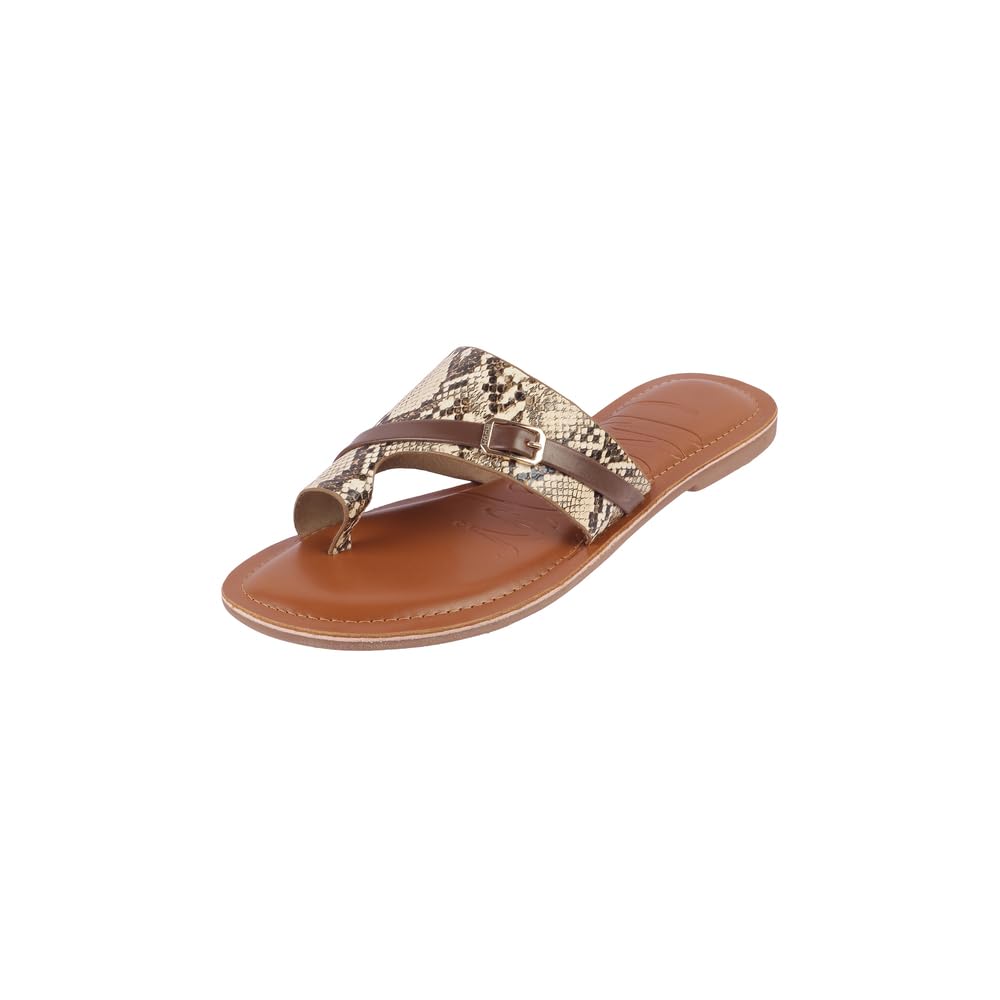 Mochi Women Tan Flat Fashion Chappal UK/5 EU/38 (32-840) (B0D5Z254F4) Amazon Price History, Amazon Price Tracker