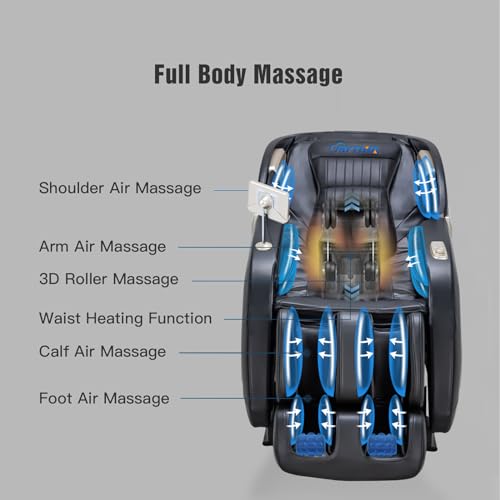 Best Massage Chairs For The Money: Arthritis and Back Pain Relief (2026) 21 iRest MYTHIA SL Track Massage Chair Recliner, Full Body Massage Chair, Zero Gravity, Bluetooth Speaker, Airbags, Heating, 53.15' SL Track, Extendable Footrest and Foot Massage (Black) 1
