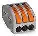 Price comparison product image Wago 222-413 LEVER-NUTS 3 Conductor Compact Connectors 100 PK by Wago