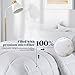 puredown® All Season Down Alternative Comforter Soft Duvet Insert Lightweight Stand-Alone Quilted Comforter with Microfiber Fill, White, Full/Queen