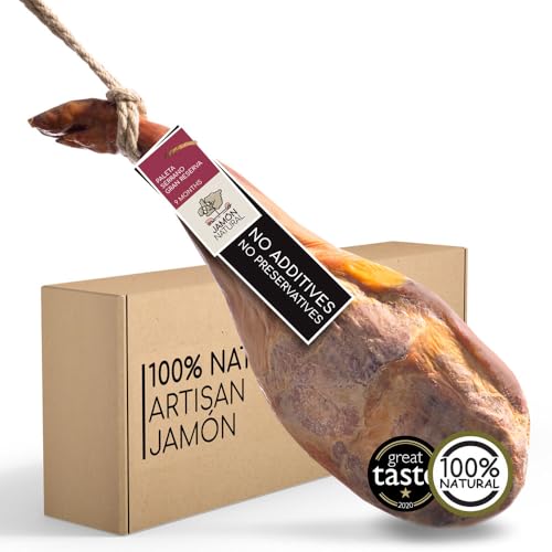 Award-Winning Serrano Ham Leg | Whole Paleta Shoulder 4-4.5kg | Authentic Spanish Jamon | 100% Natural