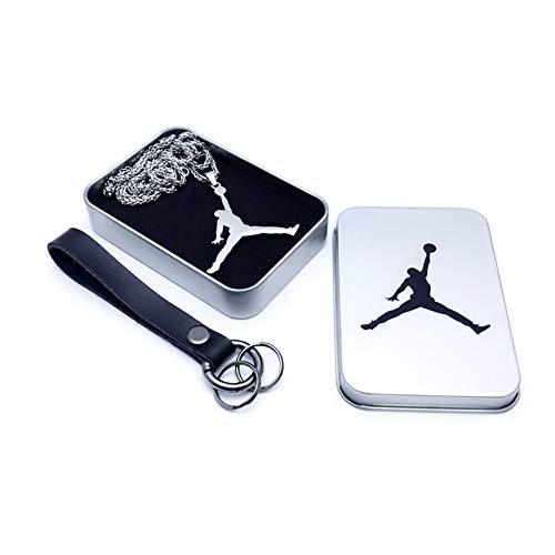 YTBLF Colgante Collar Acero Titanio con Abanico, Estrella Baloncesto de la NBA Jordan/Curry/Durant/Hardan/James/Kobe/Owen Colgante del Collar de Abanico,Jordan