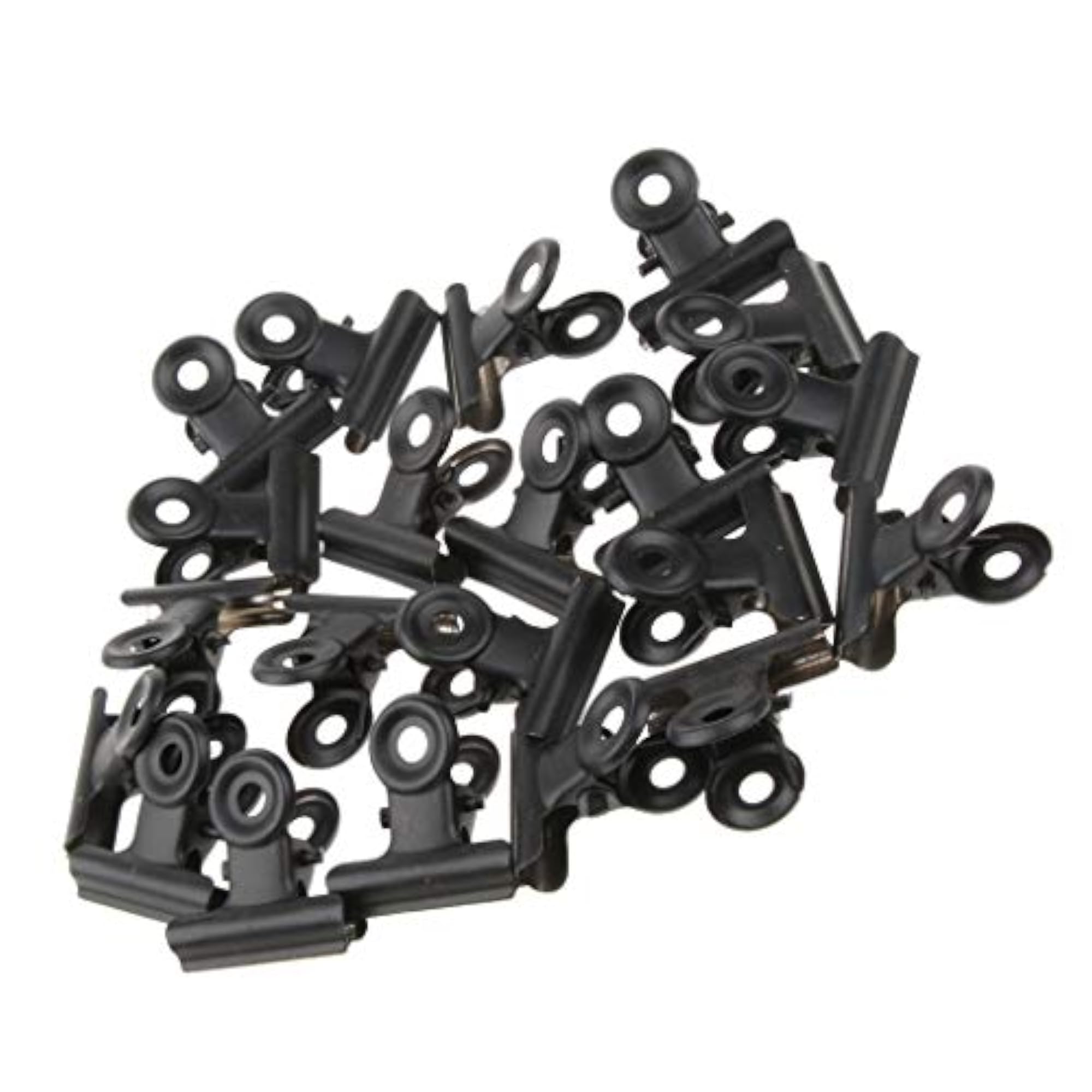 20 Pieces Metal Bulldog Clip Hinge Clips for Paper