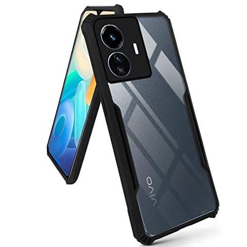 Image of Jkobi Back Cover Case for Vivo iQOO Z6 Lite 5G (Shockproof with Polycarbonate Clear Panel | Professional Black)