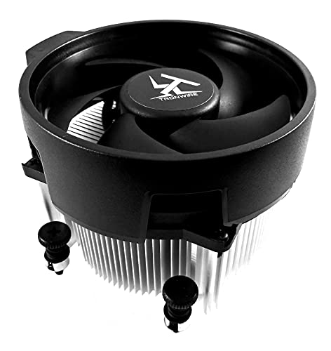 TRONWIRE TW-27 AMD Socket AM4 4-Pin PWM CPU Cooler with Aluminum Heatsink & Copper Core Base & 4.05-Inch Fan with Pre-Applied Thermal Paste for Desktop PC Computer