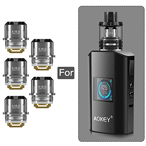 [5 piezas] Bobinas de malla AOKEY de 0,18 oHm, solo aptas para el tanque AOKEY GT125, no se puede colocar en otro tanque. Sin nicotina - Bobina AOKEY GT125W 0,18 OHM