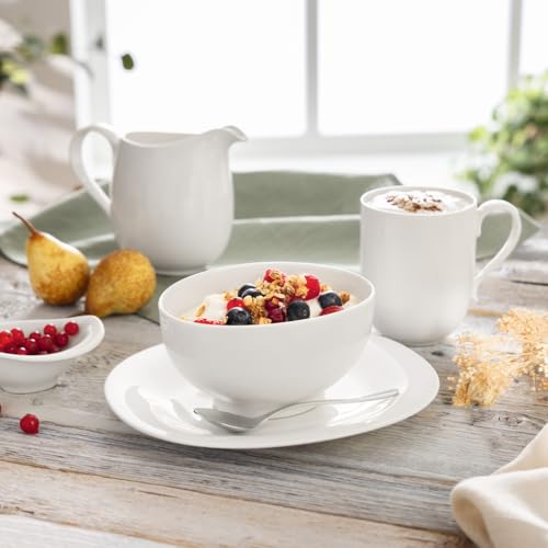 Villeroy & Boch New Cottage Basic French Rice Bowl, 20 oz, Premium Porcelain, White