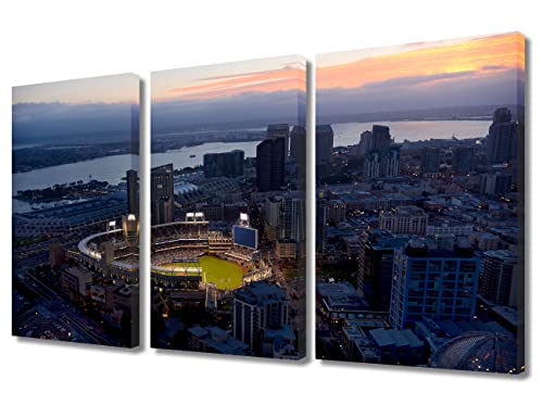 Impression d'art Petco Park de qualité supérieure par TUMOVO en 3 pièces