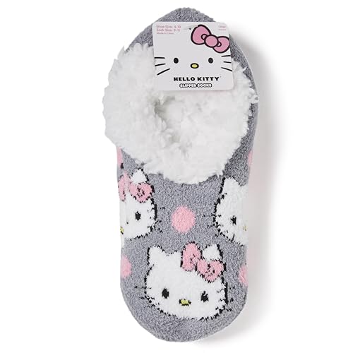 Hello Kitty Women's Teddy Fur Slipper Socks2