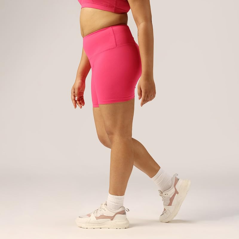Image of BlissClub Ultimate Shorties Lite | Gym Shorts for Women Workout, Sports Shorts, Swim Shorts and Shapewear for Tummy | High Waist and Back Pocket