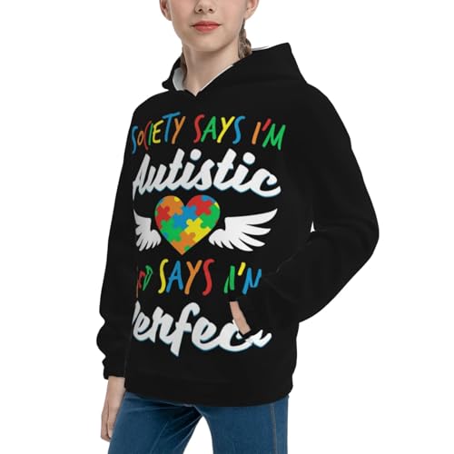 Autism Awareness Hoodie Youth Hooded Sweatshirt 3D Digital Printed With Pockets Tops4