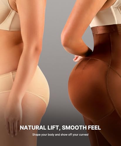 Image of SHAPELLX Shapewear for Women Tummy Control Faja Body Shaper Butt Lifting High Waisted Shorts Thigh Slimmer Bodysuit