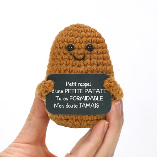 Aurasky Positive Kartoffel Französisch, Positive Kartoffel, Kartoffelpuppen mit Positiver Karte Farbaufbewahrungstasche