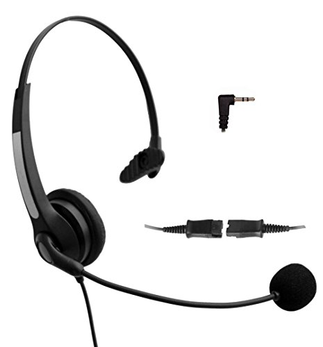 4Call K700NQJ35 3.5mm Mono Telephone Headset for Business Office Deskphones Alcatel Lucent IP