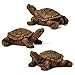 Huucozn 3 Stück Schildkröte Figur teichdeko 7cm lang Schildkröte Teich deko Garten Schildkröten Gartenfiguren & Gartenstatuen mini Schildkröten für Garten Balkon Terrasse Gartenteich Teichdeko