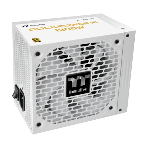 Image of Thermaltake Dockpower FI Snow 1200W ATX 3.1 Modular 80+ Gold Power Supply
