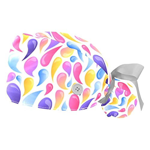 Chapeaux de travail JDEZ pour hommes et femmes multicolores avec bandeau absorbant