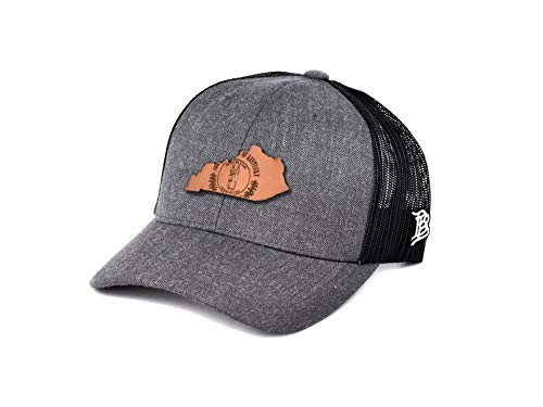 Branded Bills Kentucky 15 Curved Trucker Charcoal/Black Hat for Men | Snapback Baseball Cap