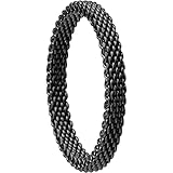 BERING Anillo interior estrecho de malla de acero inoxidable Milanaise negro 551-60-X1,