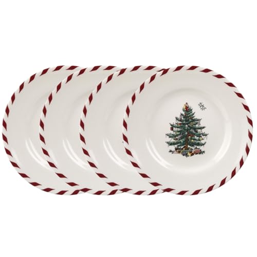 Spode-Christmas-Tree-Canape-Plates-Set-of-4-Peppermint-Design-Holiday-Dinner-Plate-Christmas-Serving-Plate-Festive-Appetizer-Plate-Seasonal-Decorative-Plate-Holiday-Tableware Spode Christmas Tree Canape Plates Set of 4 Peppermint Design Holiday Dinner Plate Christmas Serving Plate Festive Appetizer Plate Seasonal Decorative Plate Holiday Tableware