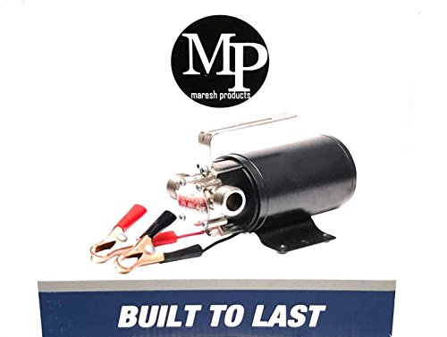 12-volt DC 1/10th HP 330 GPH Battery Powered Portable Mini Water Transfer Utility Pump with Metal Connectors for Standard 3/4" Garden Hose Great for removing water from Boats Water Yard or Garden - Thumbnail 3