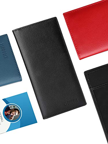 Yoomall Lyoomall Leather Checkbook Register Cover Holder Case With Pen Holder Slim Wallet #TOP5