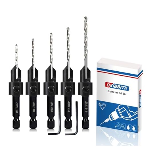 Adjustable Countersink Drill Bit Set