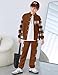 Oranchids Boys Clothes Size 8-10 Boys Outfits Long Sleeve Brown Plaid Shirts Button Down Sweatshirts Sweatpants Fall Outfits Winter Clothes Thanksgiving Outfit 2 Piece Size 9-10