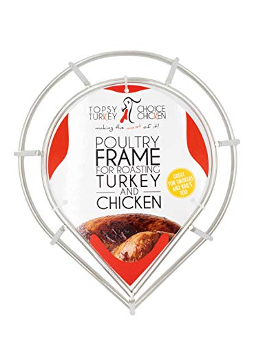 2 In 1 Grill Oven and Smoker Roasting Rack for Chicken or Turkey