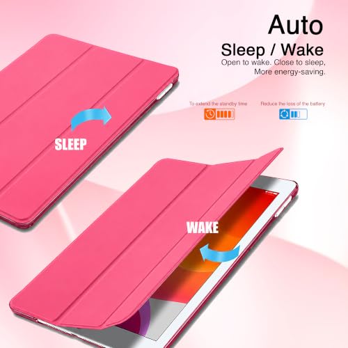 Image of MOCA Case for 10.2 inch iPad 9th 8th 7th Gen 10.2 inch iPads 2021 2020 2019 Launch A2603 A2604 A2605 A2270 A2428 A2429 A2430 A2197 A2198 A2200 Flip Cover (Water Melon, 10.2 inch iPad 9th 8th 7th Gen)
