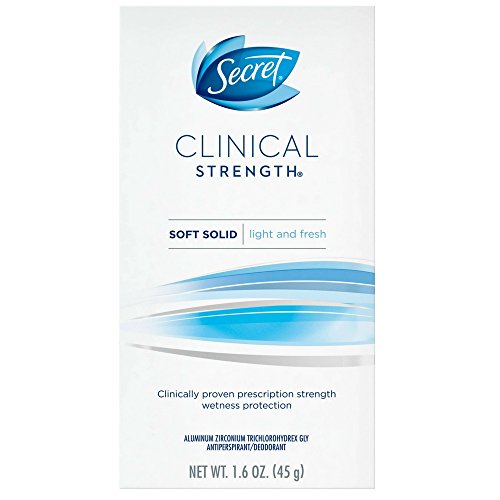 Secret Clinical Strength Anti-Perspirant Deodorant Soft Solid, Light & Fresh Scent 1.60 oz