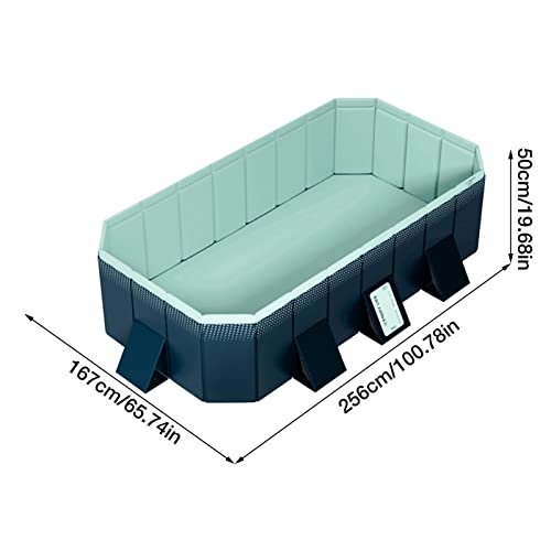 Kids Pool | Large Folding Pools for Pets without Inflatables, Thickened Portable Bath Pool for Puppies, Dogs, Cats and Kids