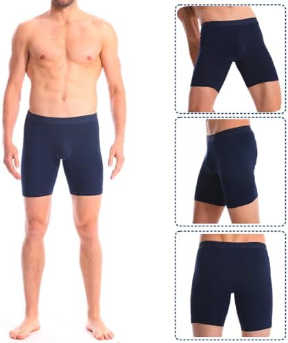 JOCKMAIL Men Boxer U Convex Cotton Pouch Adjustable Size Ring Men trunk Shorts