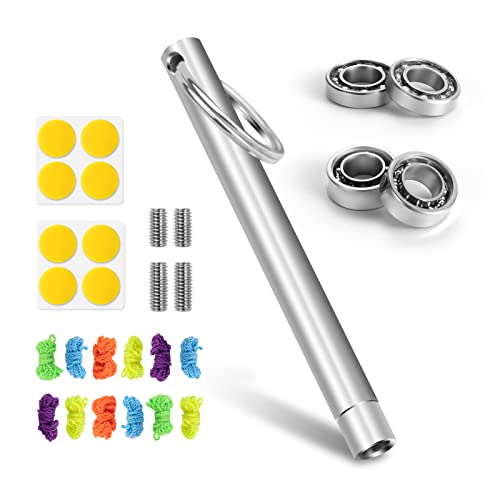 Professional Yoyo Accessories Pack, 12 Replacement Yoyo String 100% Polyester, 8 Responsive Silicone Pad, 2 X 10 Ball Unresponsive Yoyo Bearing, 2 X Narrow C Responsive Yoyo Bearing,4 Yoyo Axle