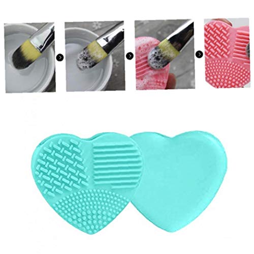 1pc Makeup Brush Cleaner a Forma di Cuore in