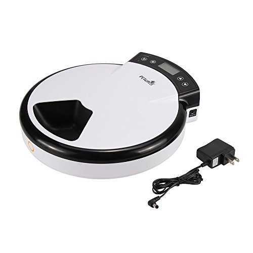 BOSSJOY Automatic Pet Feeder with Voice Reminding, Electronic Food Dispenser 5-Meal for Dogs Cats for Dry &Wet Food - Thumbnail 7