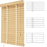 white faux wood blinds lowes Tamaño personalizable: las persianas de madera se pueden personalizar libremente en tamaño según las necesidades del cliente, adecuadas para una variedad de ventanas, proporcionando un ajuste perfecto