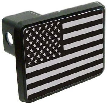Subdued US Flag USA United States 2" Tow Trailer Hitch Cover Plug