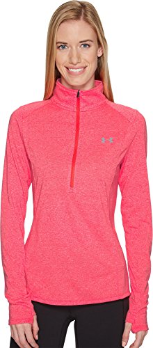 Under Armour Women's UA Threadborne Twist ½ Zip MD Red