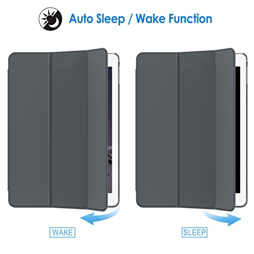 Image of JETech Case for iPad Air 2 (2nd Generation), Smart Cover Auto Wake /Sleep (Dark Grey)