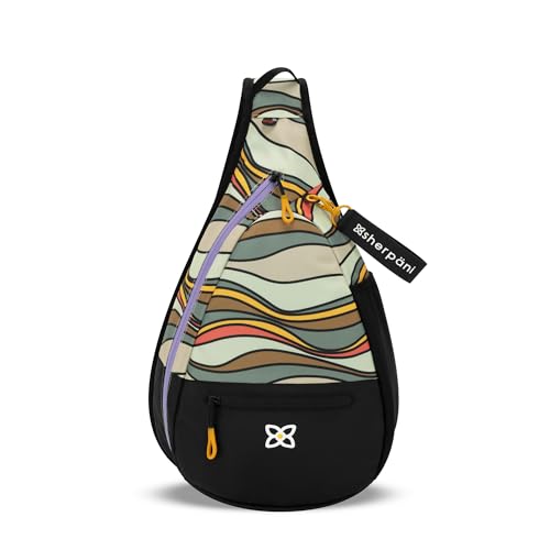 Sherpani Esprit, Sling Backpack, 10L Travel Bag, Women Shoulder Sling Purse, Crossbody Backpack, Travel Gifts, Pickleball Bag, RFID Protection, Fits 10 Inch Tablet (Ventura '73)