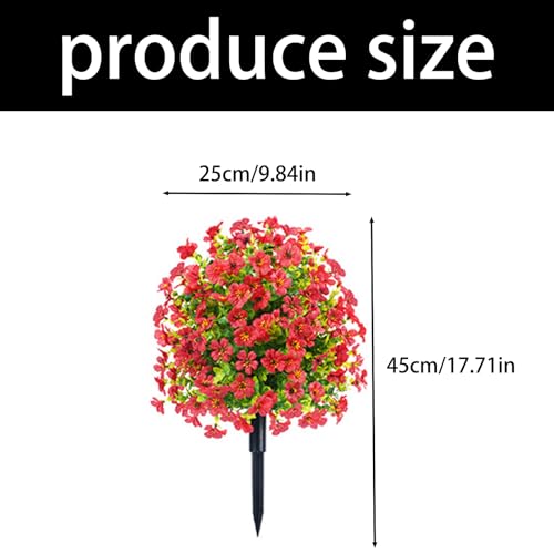 Flores artificiales violetas sintéticas con eucaliptos para decoración vertical 4