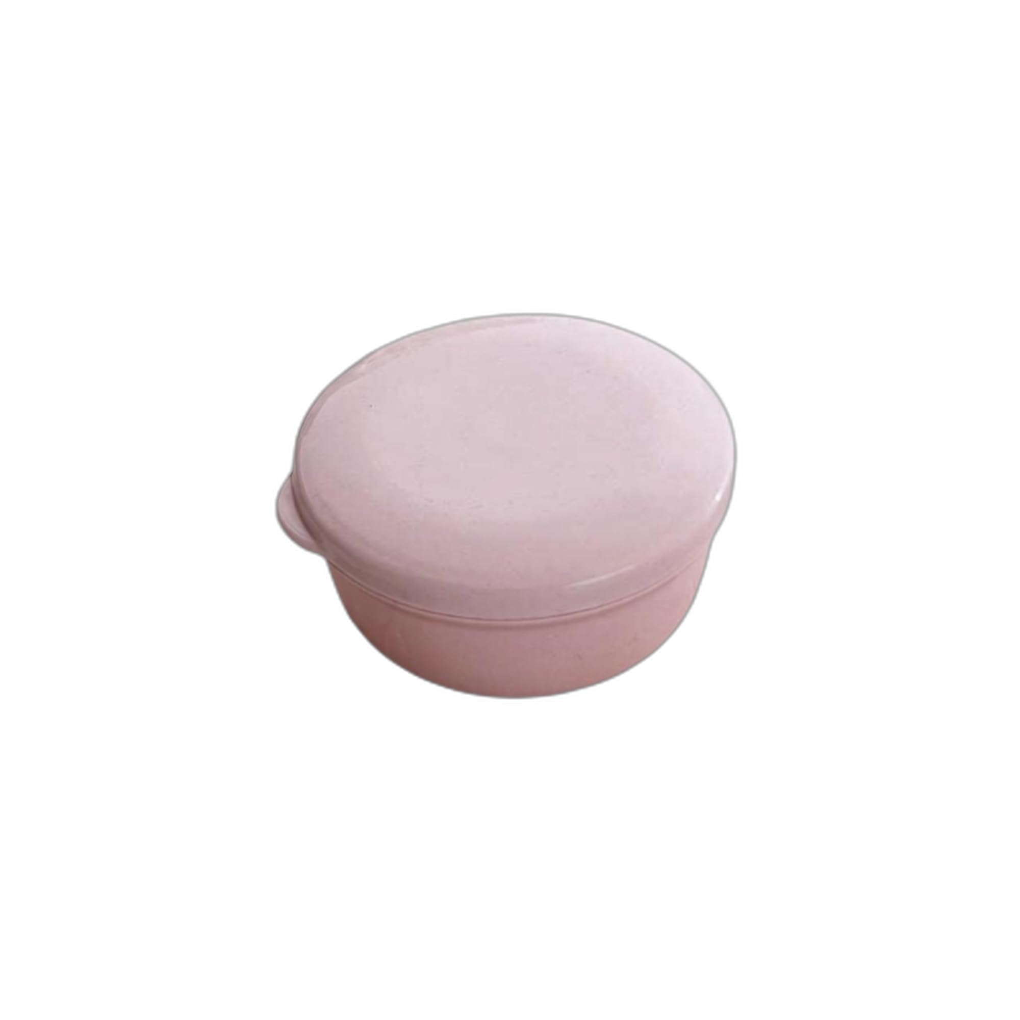 Soap Holder, Leak-Resistant Round Soap Case, Portable Organizer for Travel, Keeps Soap Dry Round Pink