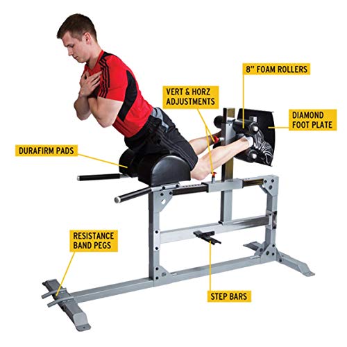 Body-Solid Glute and Hamstring Machine for Weight Training, Home and Commercial Gym
