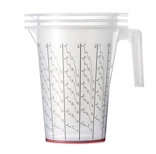 Tazza di miscelazione einlagen 1850 ML 100 pezzi e 1 esterno contenitore con scala