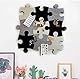 Korktafel-Fliesen, Filz-Pinnwand in Puzzle-Form Mit Selbstklebender Rückseite für Erinnerungen, Fotos, Memos, Anzeigetafel, Pads, Bilder, Zeichnen, Ziele, Notizen - Zuhause, Schule