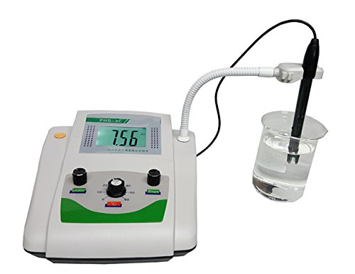 CGOLDENWALL - Misuratore di acidità da tavolo di laboratorio ad alta precisione PH Tester display digitale PHS-3C/PHS-25/PHS-3CB/PHS-3CU